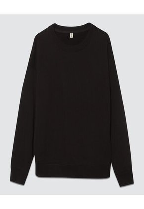 Buzo Para Mujer Cuello Redondo Color Negro Marca Ostu #40060306