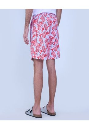 Ropa De Playa Para Hombre Pantaloneta De Baño Corta Color Rojo Marca Ostu #60270040