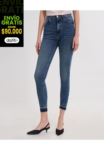 Jean Para Mujer Skinny Color Azul Marca Ostu #40160553 Ostu