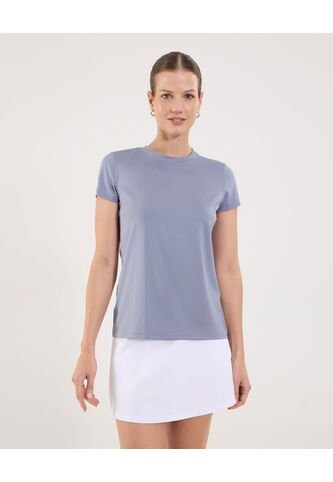 Camiseta Para Mujer Manga Corta Cuello Redondo Color Gris Marca Ostu #40092534 Ostu