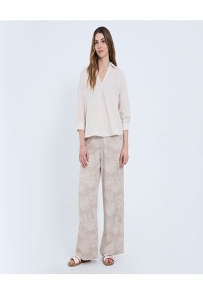 Pantalón Para Mujer Moda Color Marfil Marca Ostu #40070793