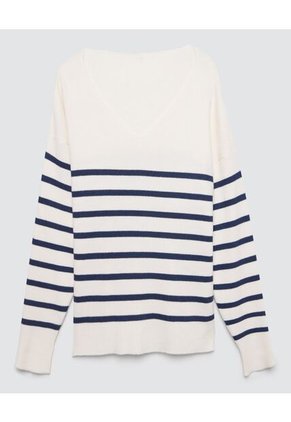 Saco Para Mujer Cuello V Color Azul  Marca Ostu #40330078