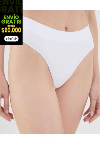 Panty Para Mujer Seamless Brasilera Color Blanco Marca Ostu #40800074 Ostu