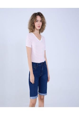 Camiseta Para Mujer Manga Corta Color Rosa Marca Ostu #40092108 Ostu