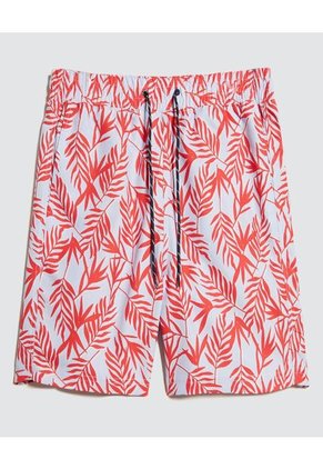 Ropa De Playa Para Hombre Pantaloneta De Baño Corta Color Rojo Marca Ostu #60270040