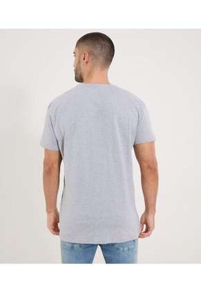 Camiseta Para Hombre Manga Corta Cuello Redondo Color Gris Marca Ostu #60091901