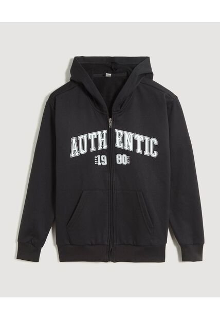 Buzo Infantil Niño Zipper Color Negro Marca Ostu #80060180