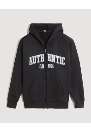 Buzo Infantil Niño Zipper Color Negro Marca Ostu #80060180