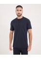Polo Para Hombre Cuello Mao Sin Bolsillo Color Azul  Marca Ostu #60110511 de Ostu