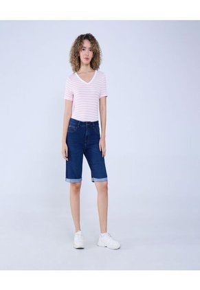 Camiseta Para Mujer Manga Corta Color Rosa Marca Ostu #40092108