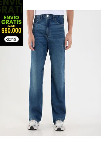 Jean Para Hombre Loose Color Azul Marca Ostu #60160434 Ostu