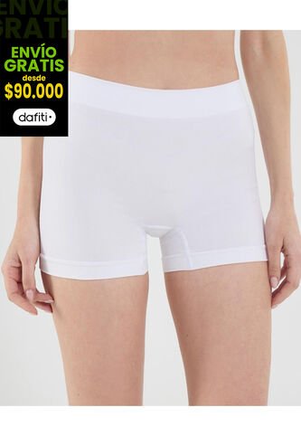 Panty Para Mujer Seamless Boxer Color Blanco Marca Ostu #40800073 Ostu
