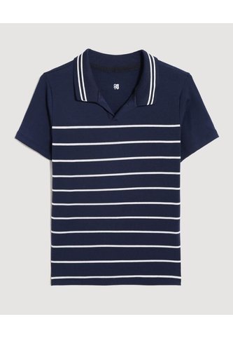 Polo  Infantil Niño Manga Corta Color Azul Marca Ostu #80110119 Ostu