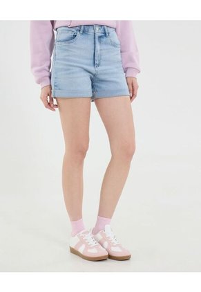 Short Para Mujer Mom Color Azul Marca Ostu #40190351