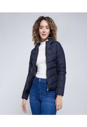 Chaqueta Para Mujer Acolchada Color Negro Marca Ostu #40080198 Ostu