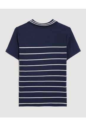 Polo  Infantil Niño Manga Corta Color Azul Marca Ostu #80110119