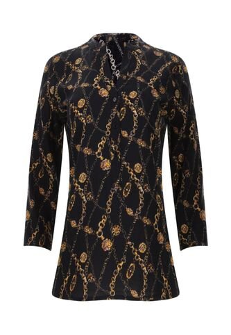 Blusa Para Mujer Manga 3/4 Color Negro Marca Ostu #40120469 Ostu