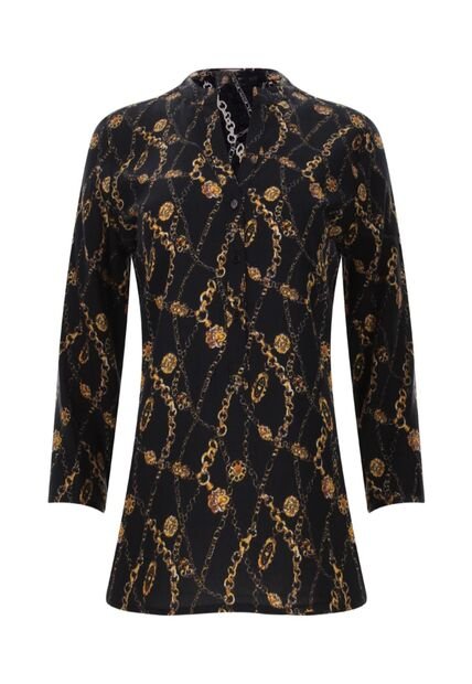 Blusa Para Mujer Manga 3/4 Color Negro Marca Ostu #40120469