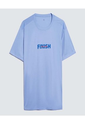 Camiseta Para Hombre Manga Corta Color Azul  Marca Ostu #60091485