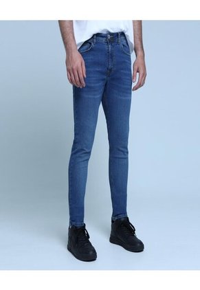 Jean Para Hombre Skinny Color Azul  Marca Ostu #60160302