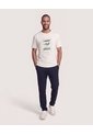 Camiseta Regular Estampado Limón  Para Hombre Marfil Ostu de Ostu