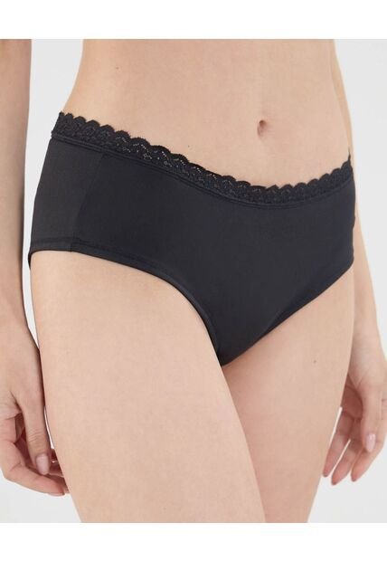 Panty Para Mujer Cachetero Color Negro Marca Ostu #40800025