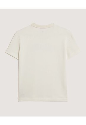 Camiseta Infantil Niño Manga Corta Cuello Redondo Color Crema Marca Ostu #80090315