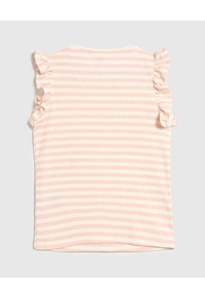 Camiseta Infantil Niña Manga Sisa Cuello Redondo Color Rosado Marca Ostu #90090301