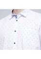 Camisa Para Hombre Manga Larga Con Bolsillo Color Blanco Marca Ostu #60010684 de Ostu
