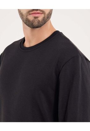 Buzo Para Hombre Cuello Redondo Color Negro Marca Ostu #60060375