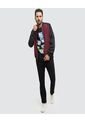 Chaqueta Para Hombre Bomber Color Vino Marca Ostu #60080083 de Ostu