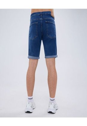 Bermuda Para Hombre Color Azul Medio Marca Ostu #60100405