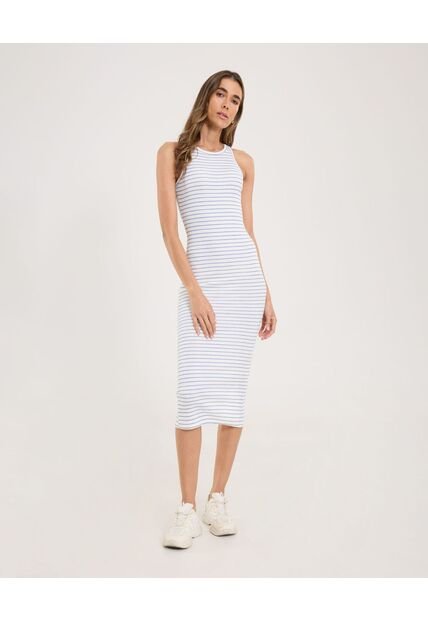 Vestido Para Mujer M/Sisa Largo Color Azul  Marca Ostu #40170303