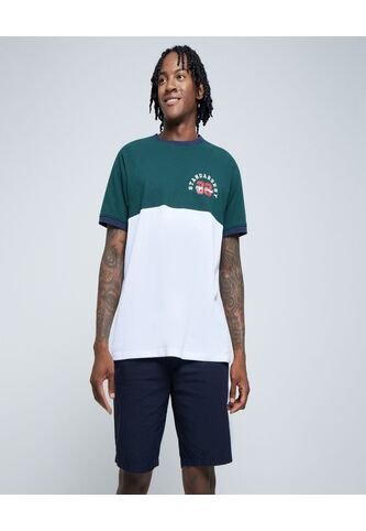 Camiseta Para Hombre Manga Corta Color Verde  Marca Ostu #60091318 Ostu