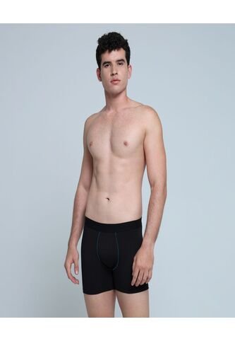 Boxer Para Hombre Filete Medio Algodón Color Negro Marca Ostu #60000413 Ostu