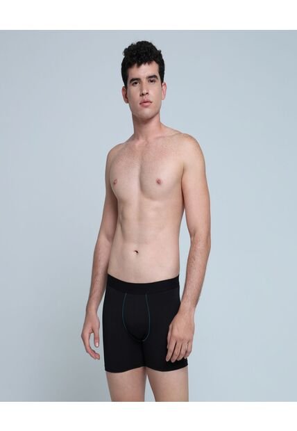 Boxer Para Hombre Filete Medio Algodón Color Negro Marca Ostu #60000413