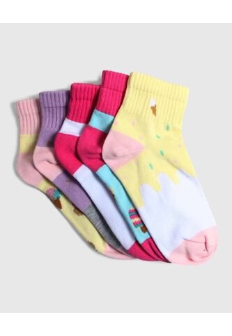 Medias Infantil Niña Tobillera Color Negro Marca Ostu #90980108 Ostu