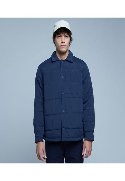 Chaqueta Para Hombre Acolchada Color Azul  Marca Ostu #60080132