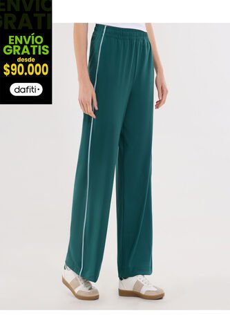 Pantalón Para Mujer Multiusos Punto Color Verde Marca Ostu #40070759 Ostu