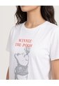 Camiseta Pooh Soft Mood  Para Mujer Crema Ostu de Ostu