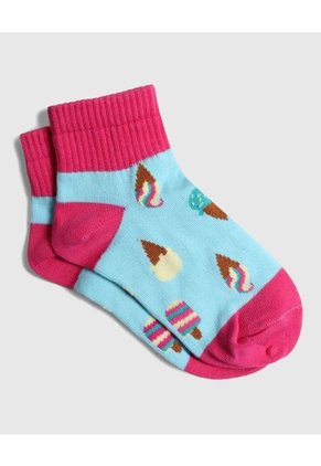 Medias Infantil Niña Tobillera Color Negro Marca Ostu #90980108