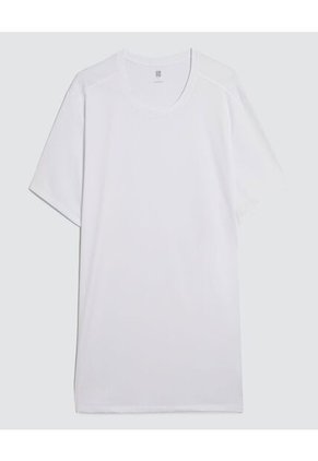 Camiseta Para Hombre Manga Corta Cuello Redondo Color Blanco Marca Ostu #60091476