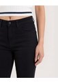 Jean Straight Long Essential  Para Mujer Negro Ostu de Ostu