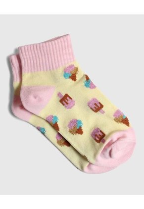 Medias Infantil Niña Tobillera Color Negro Marca Ostu #90980108