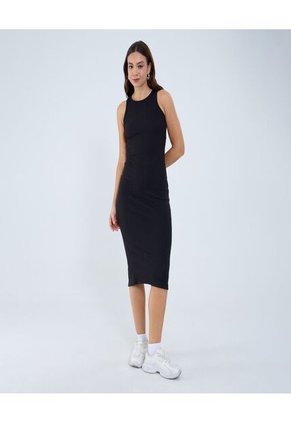 Vestido Para Mujer Manga Sisa Color Negro Marca Ostu #40170244