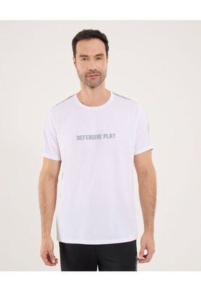 Camiseta Para Hombre Manga Corta Cuello Redondo Color Blanco Marca Ostu #60091613