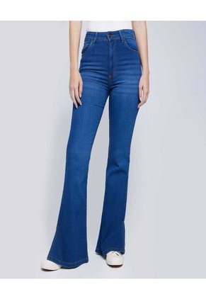 Jean Para Mujer Flare Color Azul  Marca Ostu #40160442