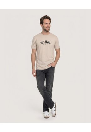 Jean Regular Stretch  Para Hombre Negro Ostu