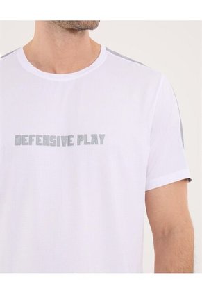 Camiseta Para Hombre Manga Corta Cuello Redondo Color Blanco Marca Ostu #60091613