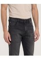 Jean Regular Stretch  Para Hombre Negro Ostu de Ostu